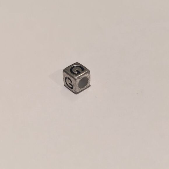 Silver G Spacer Charm for Pandora Style Bracelet - Picture 5 of 5